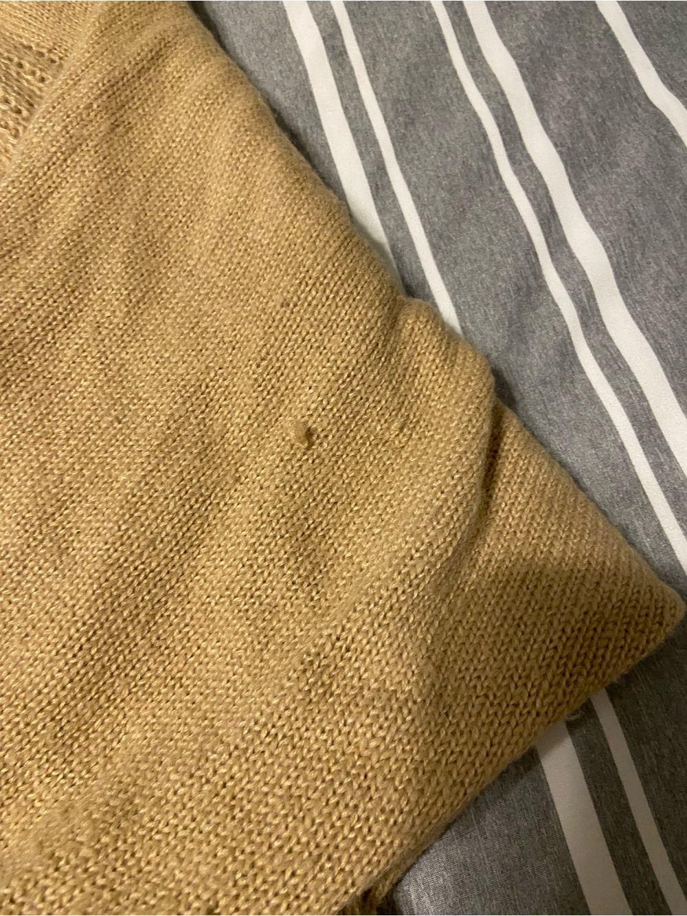 Source Unknown Camel Crewneck Chunky Knit Sweater - Picture 4 of 5